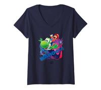 Women's The Super Mario Galaxy Movie Wahoo Star Ride V-Neck T-Shirt