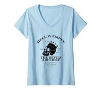 Women's The Tempest Shakespeare Classic Literature Inspired Design V-Neck T-Shirt