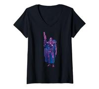 Women's The Terminator T-800 Endoskeleton Battle Rifle V-Neck T-Shirt