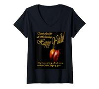 Womens The True Morning Will Not Come Until The Yalda Night is Gone V-Neck T-Shirt