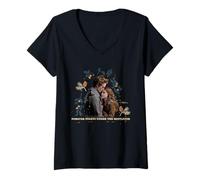 Womens The Twilight Saga Forever Starts Under The Mistletoe V-Neck T-Shirt