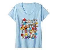 Women's The Ultimate Helper Floral Bible Christian Design V-Neck T-Shirt