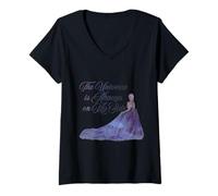 Women's The Universe is Always on My Side V-Neck T-Shirt