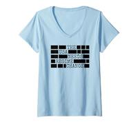Women's The USA Needs Regime Change Anti Government V-Neck T-Shirt