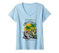 Womens The Village of Citrus Grove TV Manatee Alligator Design V-Neck T-Shirt