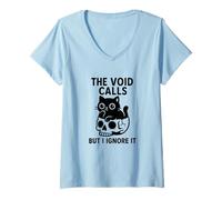 Womens The Void Calls But I Ignore It Dark Humor V-Neck T-Shirt