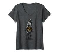 Women's The Warrior Original Hunter Icon for Adventurers V-Neck T-Shirt