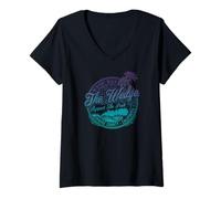 Women's The Wedge Newport Beach Respect The Peak Surf V-Neck T-Shirt