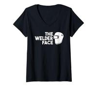 Women's The Welder face The Welder face V-Neck T-Shirt