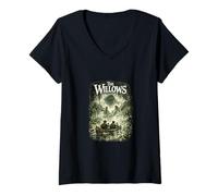 Women's The Willows Gothic River Spooky Literary Art V-Neck T-Shirt