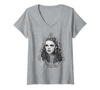 Women's The Wizard of Oz Dorothy Griffiti V-Neck T-Shirt