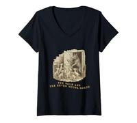 Womens The Wolf and the Seven Young Goats Classic Fairy Tale V-Neck T-Shirt
