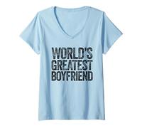 Women's The World's Greatest Boyfriend V-Neck T-Shirt