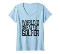 Women's The World's Greatest Golfer V-Neck T-Shirt