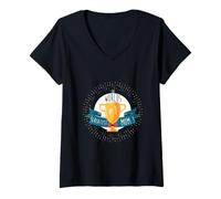 Womens The Worlds Greatest Mom Mothersday V-Neck T-Shirt