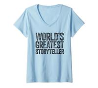 Women's The World's Greatest Storyteller V-Neck T-Shirt