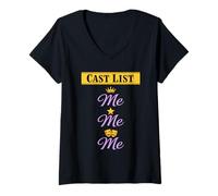 Women's Theater Life Identity Drama Nerd Humor Musical Alumni Pride V-Neck T-Shirt