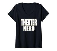 Womens Theater Nerd for Theater Geek V-Neck T-Shirt