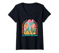 Womens There are so Many Beautiful Reasons to Praise The Lord V-Neck T-Shirt
