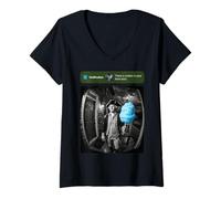 Women's There is Motion At Your Front Door George Washington V-Neck T-Shirt