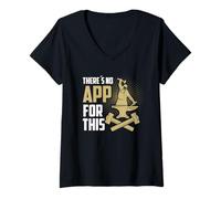 Women's There is no app for This Goldsmith Blacksmith Handicraft V-Neck T-Shirt