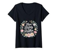 Women's There is No Buddy Like A Brother Sibling Bond Love - V-Neck T-Shirt
