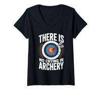 Women's There is No Crying in Archery V-Neck T-Shirt