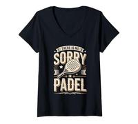 Women's There is No Sorry in Padel Bold Player Quote V-Neck T-Shirt