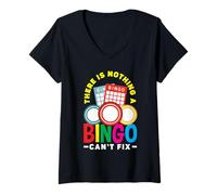 Womens There Is Nothing A Bingo Can't Fix Fun V-Neck T-Shirt