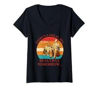 Women's There's A Great, Big, Beautiful Tomorrow Vintage V-Neck T-Shirt