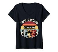 Womens There's Nothing I Can't Do Except Reach V-Neck T-Shirt