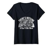 Womens There's Nothing I Can't Do Except Reach V-Neck T-Shirt