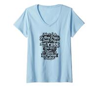 Women's There's Only So Many Prayers Imma Pray Before I Cuss You Out V-Neck T-Shirt