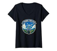 Women's Thermal CORE Calm Sailplane Soaring V-Neck T-Shirt