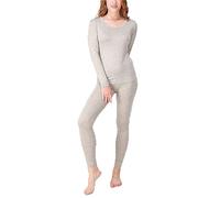 Women's Thermal Underwear Set, Ladies Plus Size Thermal Top Bottom Women Winter Warm Long Sleeve T Shirt Long Johns for Ladies, Winter Warm Base Layer Tops and Leggings (Grey,5XL)