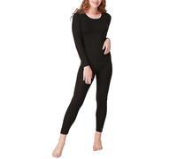 Women's Thermal Underwear Set, Ladies Plus Size Thermal Top Bottom Women Winter Warm Long Sleeve T Shirt Long Johns for Ladies, Winter Warm Base Layer Tops and Leggings (Black,5XL)