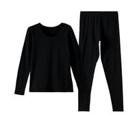 Womens Thermal Underwear Set, Warm Underwear For Women Ultra Soft Crew Neck Soft Base Layer Winter Warm Base Layer Tops And Leggings Winter Long Sleeved Top And Thermal Leggings For Ladies