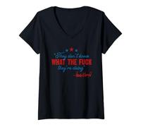 Womens They Don't Know What The Fuck They're Doing Political Trendy V-Neck T-Shirt