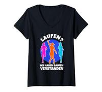 Womens They said we're going running I understood boozing V-Neck T-Shirt