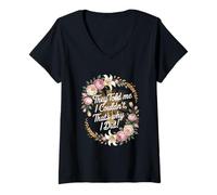 Womens They Told Me I Couldn't That's Why I Did Motivational Cross V-Neck T-Shirt