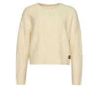 Superdry Chunky Cable Knit Jumper T-Shirt for Women, Coconut Milk White, 10 (S)