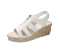 Women's Thick Heel Medium Heel Large Size Sandals Hollow Fish Mouth Shoes Wearable Freedom from Shore to Street