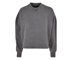 Women's thick terry cloth crew neck sweater Urban Classics GT Noir 5XL