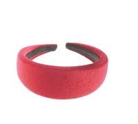 Womens Thick Wide Slightly Padded Velvet Formal Boho Vintage Evening Fancy Headband Alice Band For Women,Hair Accessories Hairband For Christmas Birthday Wedding Guest Bridesmaid Party (Burgundy)