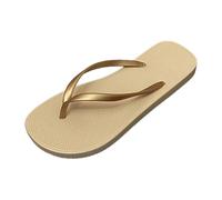 Women's Thin Colorful Flip Flops, Summer Beach, Casual, Holiday, S-3XL#Z Gold