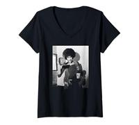Womens Thin Lizzy Phil Lynott Whiskey in The Jar 1973 V-Neck T-Shirt