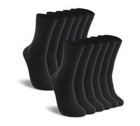 Women's Thin Merino Wool Socks,Lixia Multi Colors Soft Dress Socks,Warm Breathable Crew Casual Socks 2/4/6 Pairs Pack, Black - 6 Pairs, One Size