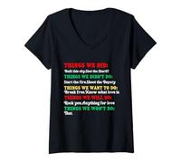 Womens Things We Did Built This City Shot The Sheriff Start V-Neck T-Shirt