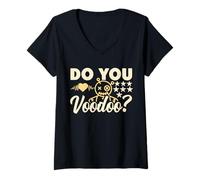 Womens Thinking of You Do You Voodoo Doll Shirt Women Men Halloween V-Neck T-Shirt