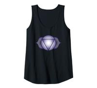 Womens Third Eye Chakra Symbol | Indigo Geometric Mandala Design Tank Top